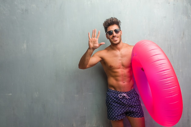 man wearing swimsuit