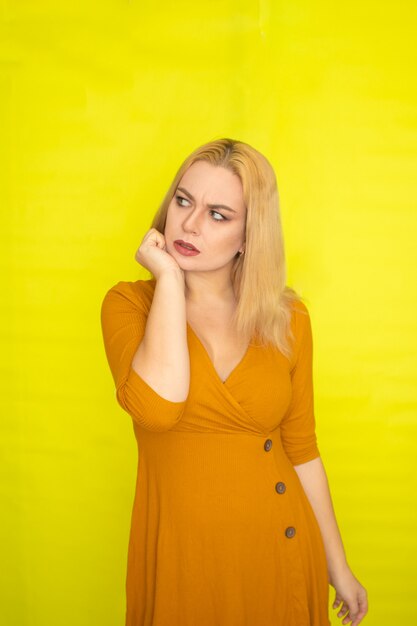 dark yellow gown