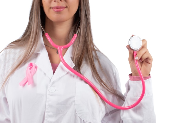 young-beautiful-doctor-woman-with-pink-s