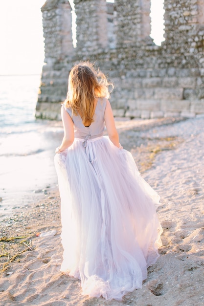 beautiful woman in a dress