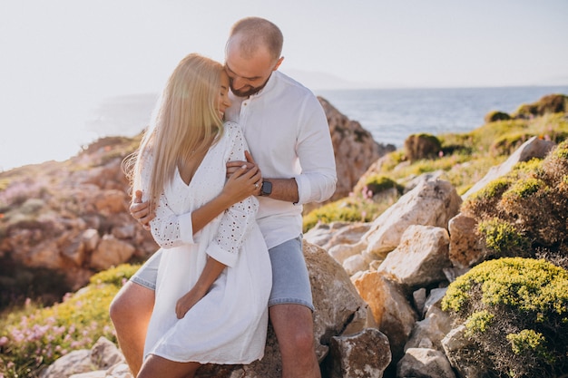 Free Photo Young Couple On Honeymoon In Greece By The Sea 1582