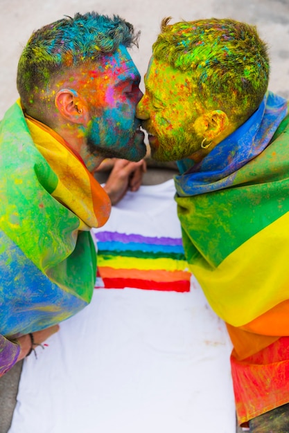 holi gay sex in public