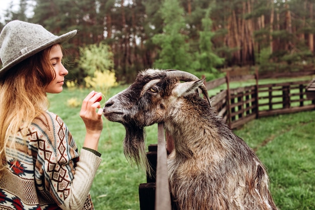 hat on a goat