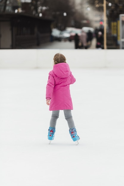 little girl figure skating