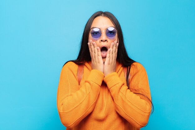 Premium Photo Young Latin Woman Feeling Shocked And Scared Looking Terrified With Open Mouth 1949