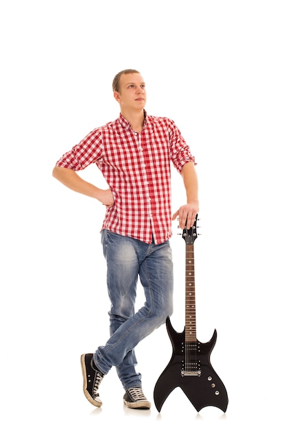 Young musician with a guitar Free Photo
