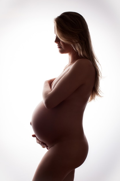 Беременная Молодой Голая Фото