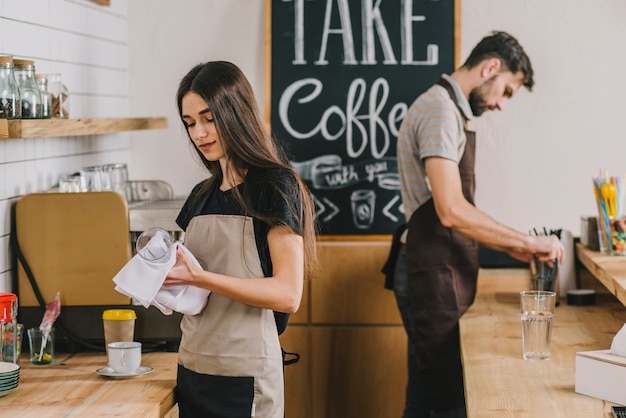 Someone Who Works In A Cafe Is Called