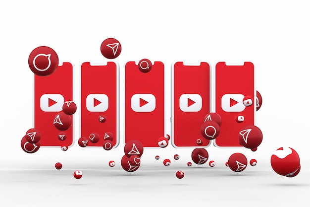 Premium Photo | Youtube icon on screen smartphone or mobile and youtube