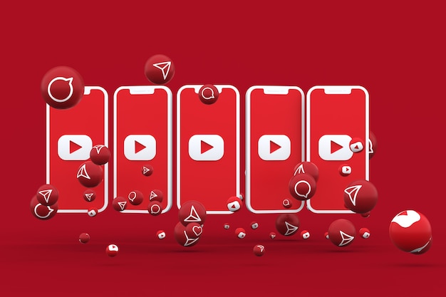 Premium Photo | Youtube icon on screen smartphone or mobile and youtube