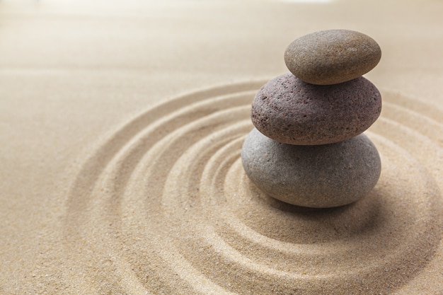 Premium Photo | Zen garden meditation stone background