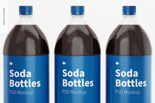 Download Free Psd 1 5l Soda Bottles Mockup