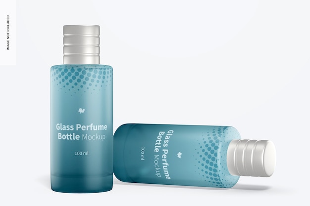Download Free Psd 100 Ml Glass Perfume Bottles Mockup