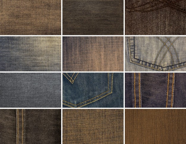 Free PSD | 12 high resolution denim textures