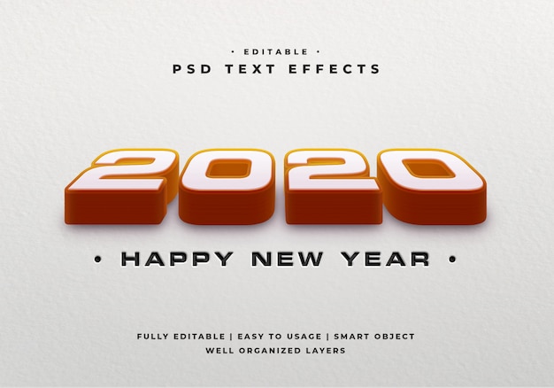 Download Premium Psd 2020 3d Text Style Effect Mockup