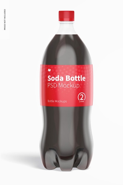 Download Free Psd 2l Soda Bottle Mockup Front View