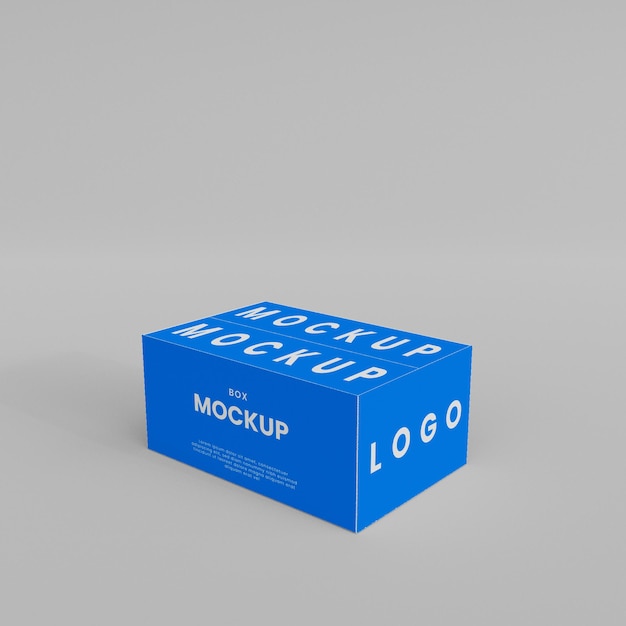 Premium PSD | 3d box mockup