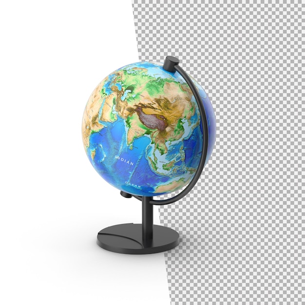 Premium PSD | 3d Earth Globe Png