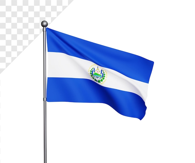 Premium Psd 3d El Salvador Flag Illustration