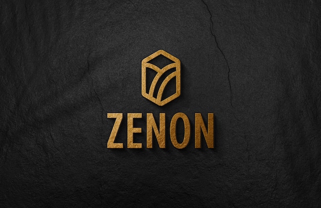Download Free 3d Embossed Golden Logo Mockup On Black Surface Wall Premium Psd Use our free logo maker to create a logo and build your brand. Put your logo on business cards, promotional products, or your website for brand visibility.