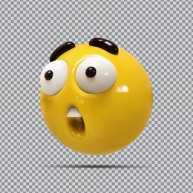 Premium PSD | 3d emoji facebook wow