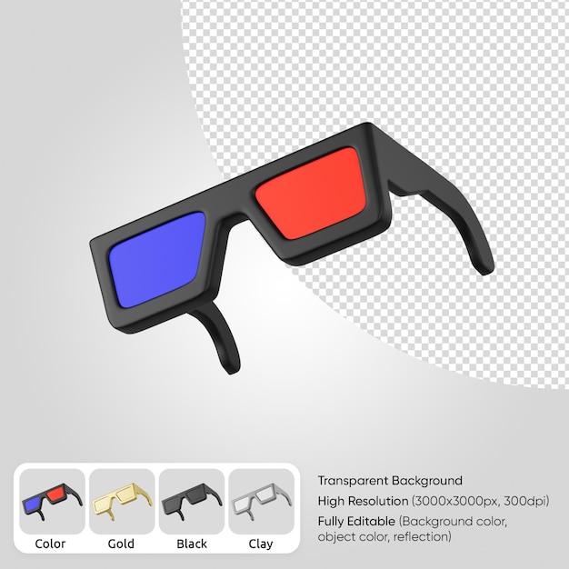 Premium Psd 3d Glasses 