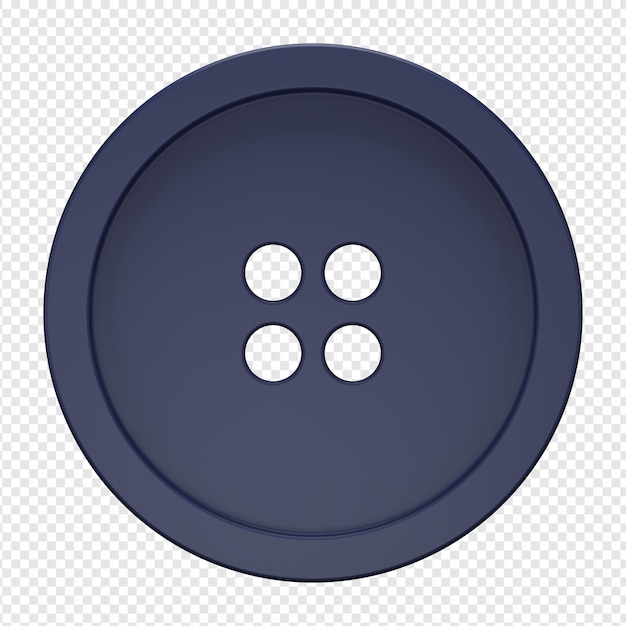 Premium PSD | 3d illustration of shirt button icon psd