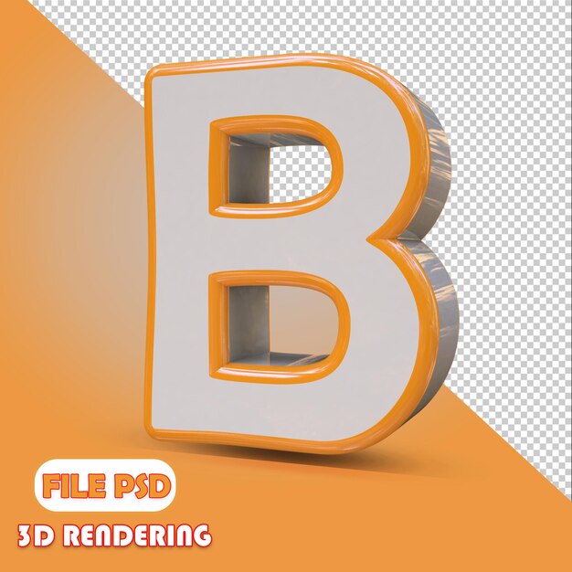 Premium PSD | 3d Letter B