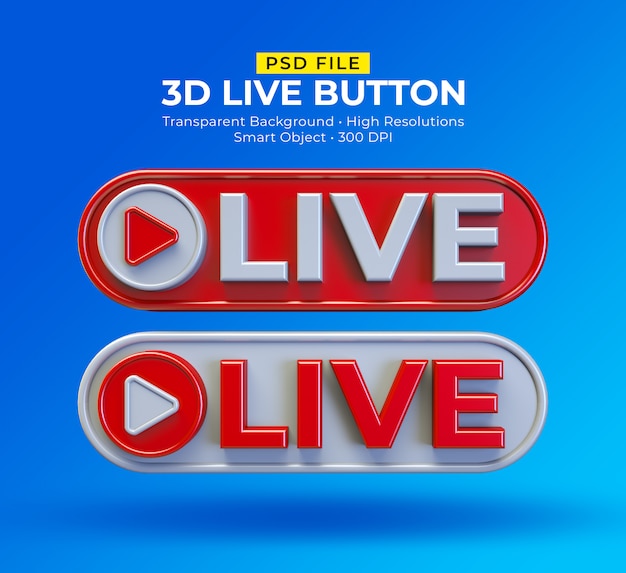Download Free 3d Live Button Social Media Live Streaming Post Premium Psd File Use our free logo maker to create a logo and build your brand. Put your logo on business cards, promotional products, or your website for brand visibility.