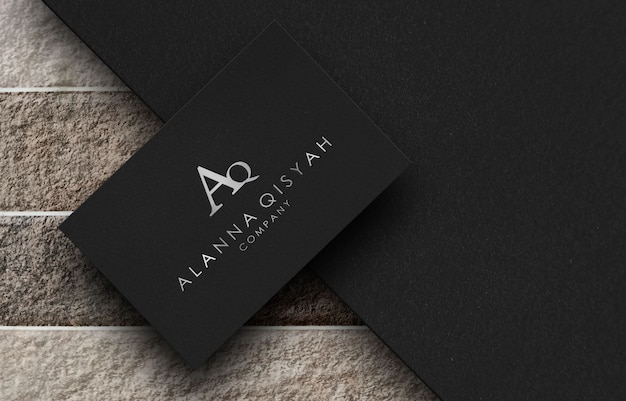 Download Free 3d Logo Mockup On Black Paper Premium Psd File Use our free logo maker to create a logo and build your brand. Put your logo on business cards, promotional products, or your website for brand visibility.
