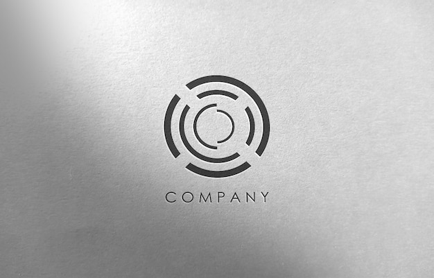 Premium PSD | 3d logo mockup for business company