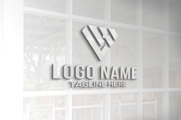 Download Free 3d Logo Mockup Glass Window Premium Psd File Use our free logo maker to create a logo and build your brand. Put your logo on business cards, promotional products, or your website for brand visibility.