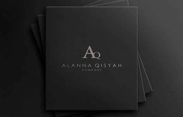 Download Free 3d Logo Mockup Textured Luxury On Black Paper Premium Psd File Use our free logo maker to create a logo and build your brand. Put your logo on business cards, promotional products, or your website for brand visibility.