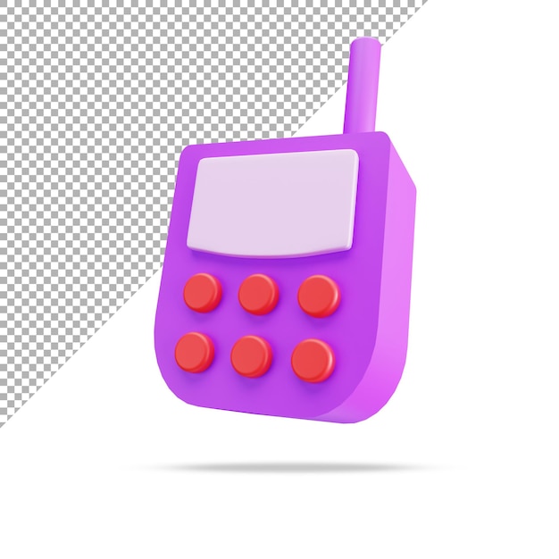 Premium PSD | 3d mobile phone icon illustration concept rendering