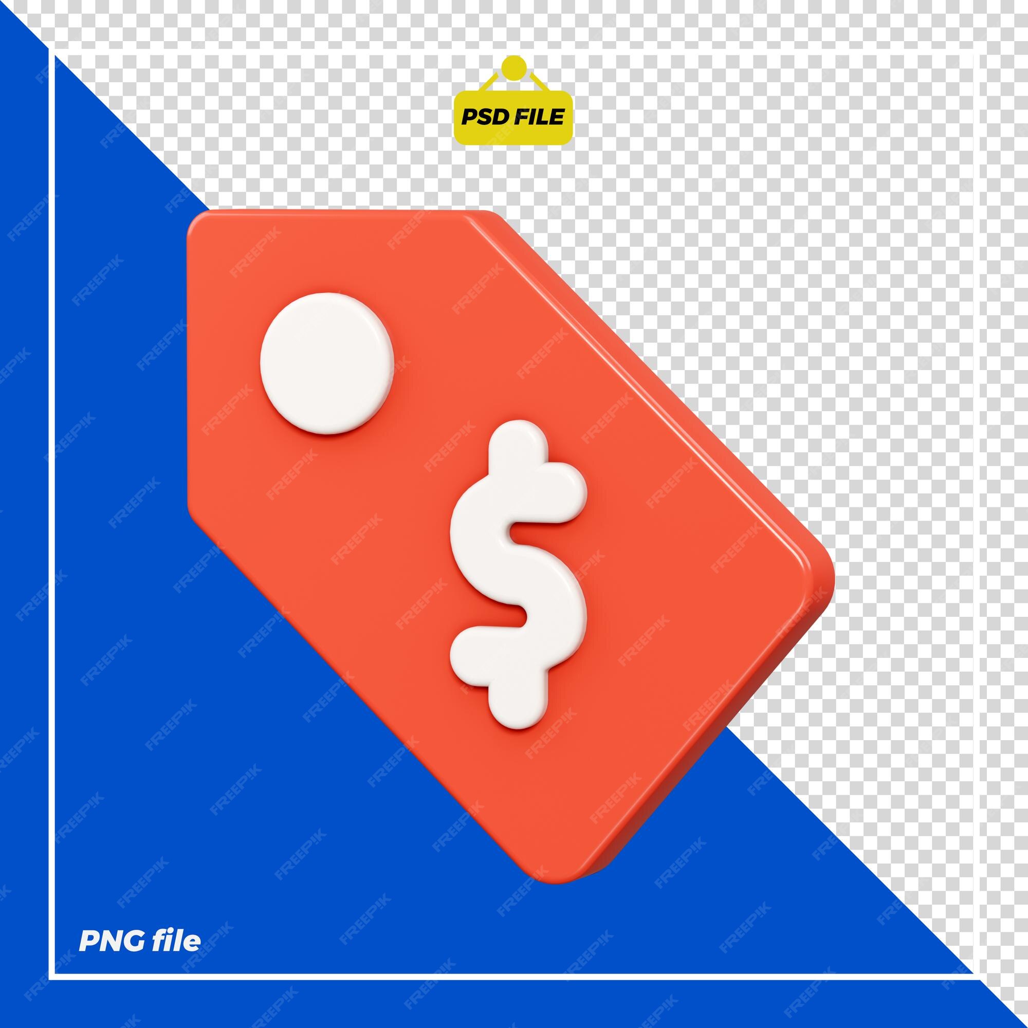 Premium PSD | 3d price tag design