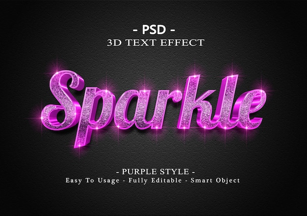photoshop text style purple metallic
