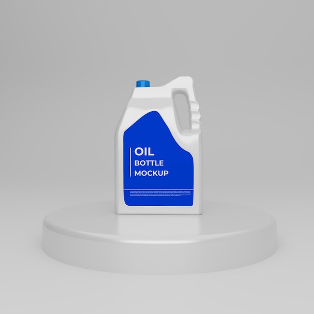 Download Premium Psd 3d Realistic Engine Oil Bottle Mockup