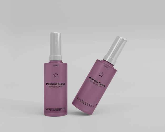 Premium PSD | 3d realistic perfume bottle mockup
