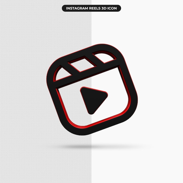 Premium Psd 3d Render Instagram Reels Icon