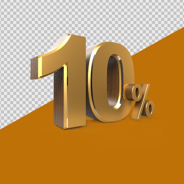 Premium PSD | 3d render persentage10