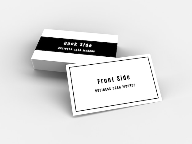 Premium Psd 3d Rendering Business Card Mockup Minimal Style