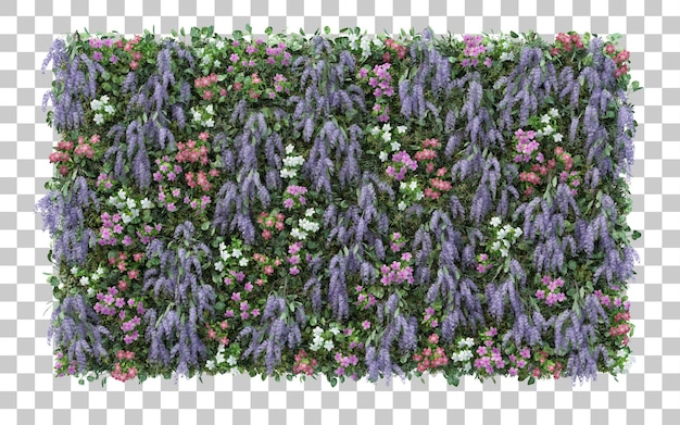 Premium PSD | 3d rendering flower garden isolated