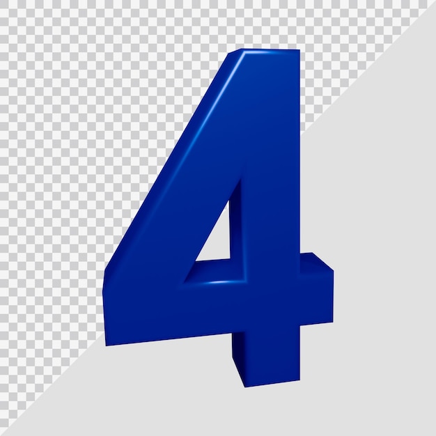 Premium Psd D Rendering Of Number