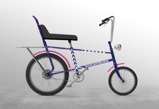 Download Premium Psd 3d Retro Bicycle Mockup Design