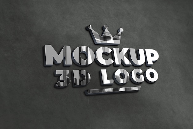 Download Free 3d Silver Chrome Logo Mockup Premium Psd File Use our free logo maker to create a logo and build your brand. Put your logo on business cards, promotional products, or your website for brand visibility.