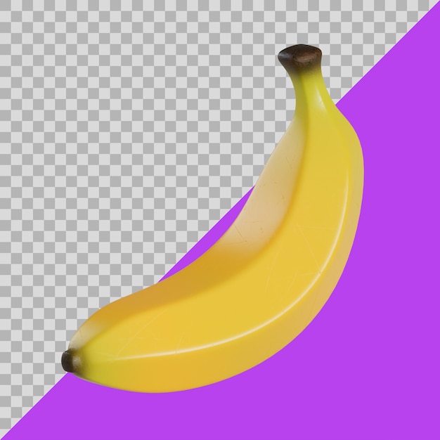 Premium Psd 3d Stylized Delicious Banana