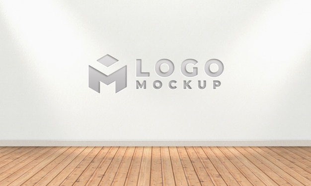 Download Free 3d White Wall Logo Mockup Premium Psd File Use our free logo maker to create a logo and build your brand. Put your logo on business cards, promotional products, or your website for brand visibility.