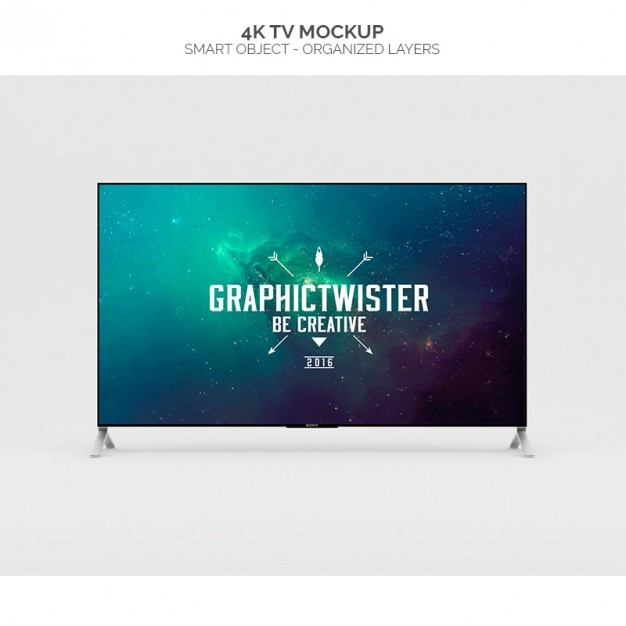 Download Free Psd 4k Television Mock Up