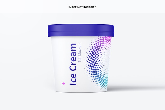 Download Premium PSD | 500ml ice cream paper tub mockup