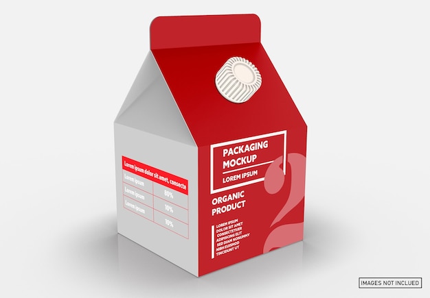 Download Premium Psd 500ml Juice Milk Carton With Screw Cap